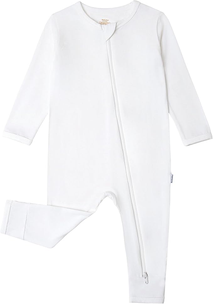 Baby Zippered Rompers Newborn Pajamas Sleepers Long Sleeve Jumpsuits Infant Zipper Romper-Viscose from Bamboo