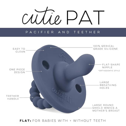 Ryan & Rose Cutie PAT Pacifier Teether (Flat, Captain)