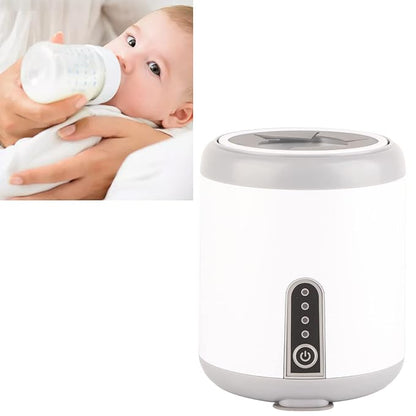 Baby Bottle Shaker, Infant Bottle Mixer Electric Automatic for Home (Pearl White)
