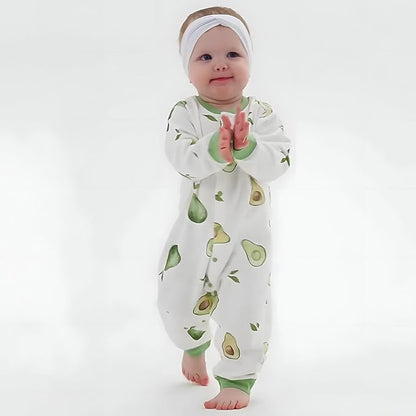 100% Organic Cotton Soft 3-24 Months 2-Piece Unisex Footless Newborn Baby Sleepers Pajamas Romper Boys Girls