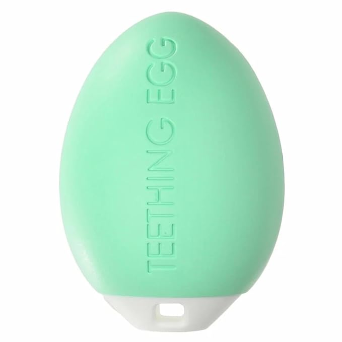The Teething Egg Freezable Baby Teether Toy - Teether for 3, 4, 6, 12 Up to 18 Months Old Boy or Girl, Sensory Toys, A Baby Registry Must Have, Mint