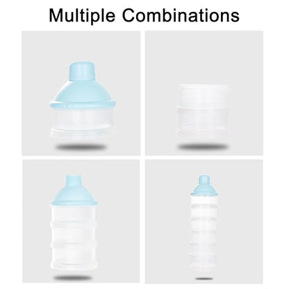 2 PCS 5 Layers Baby Milk Powder Dispenser, Milk Powder Pots, Formula Dispenser Portable Milk Powder Formula Dispenser Container Pot Box Milk Cans Snack Storage Box for Travel(Light Pink+ Light Pink)
