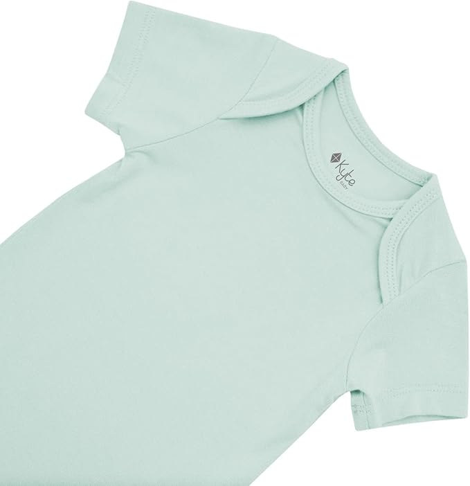 KYTE BABY Short Sleeve Unisex Baby Bodysuits, Rayon Made From Bamboo Material