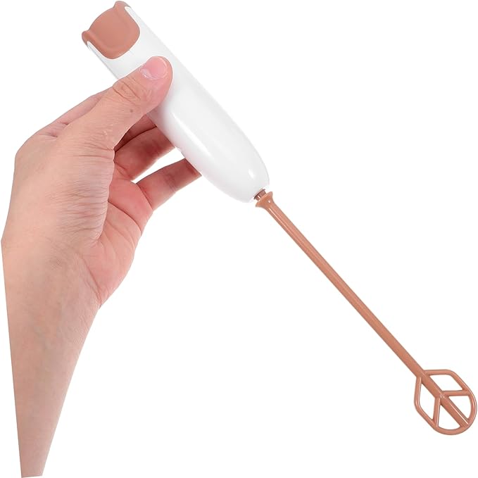 Electric Handheld Milk Powder Mixer Stirring Rod Lightweight Portable Drink Blender for Formula and Home Beverages with Dual Wands Easy to Clean and Use
