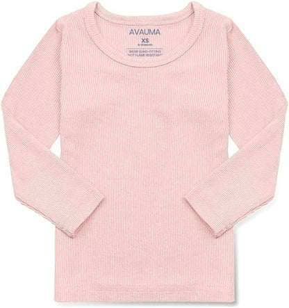 AVAUMA Baby Boys Girls Pajama Set Kids Toddler Snug fit Ribbed Sleepwear pjs for Daily Life Style