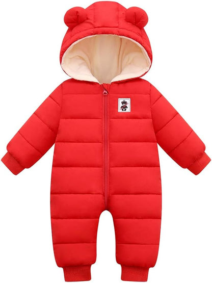 Cute Baby Boys Snowsuit New Born baby girls Winter Coat Toddler Clothes