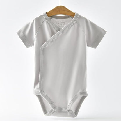 Baby Boys Girls Short Sleeves Kimono Clothes Cotton Baby Side-Snap Bodysuit Pack of Baby Layette Set