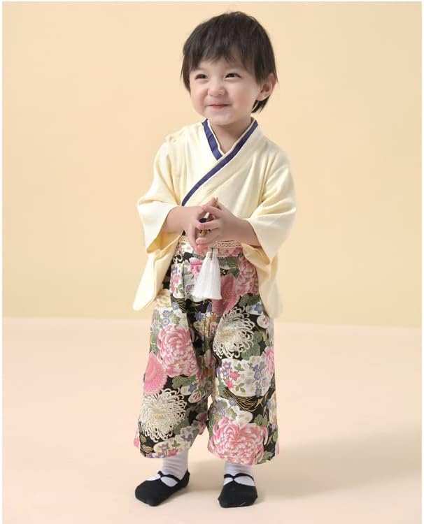 Baby Girl Kimono Romper Japanese Costumes Hakama Coverall Infant Samurai Outfits