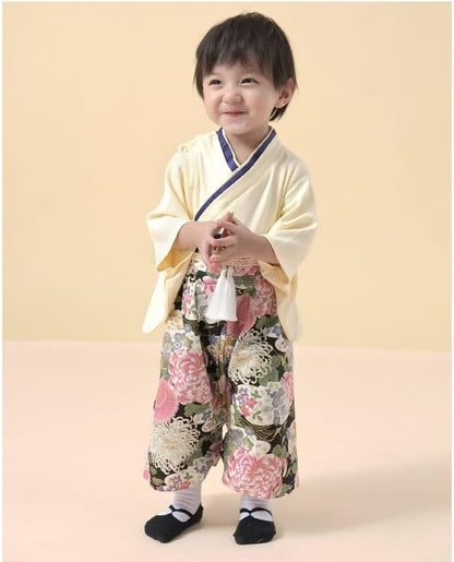 Baby Girl Kimono Romper Japanese Costumes Hakama Coverall Infant Samurai Outfits
