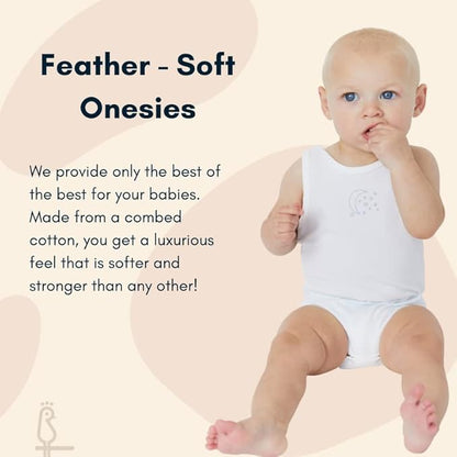Feathers Baby Super Soft Cotton Onepiece Bodysuit Undershirt