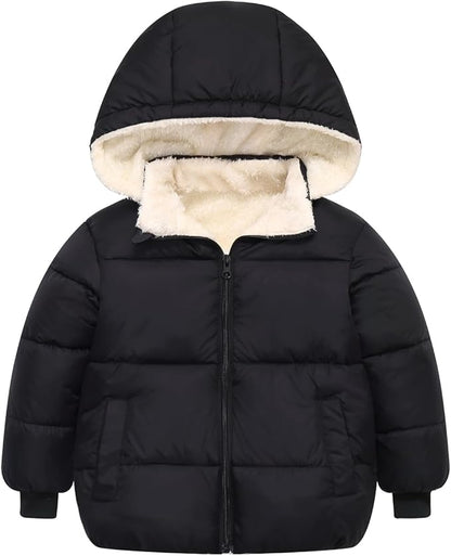 Toddler Winter Coat Baby Boy Fleece Jacket Kid Infant Girl Sweater Clothes 1-6T