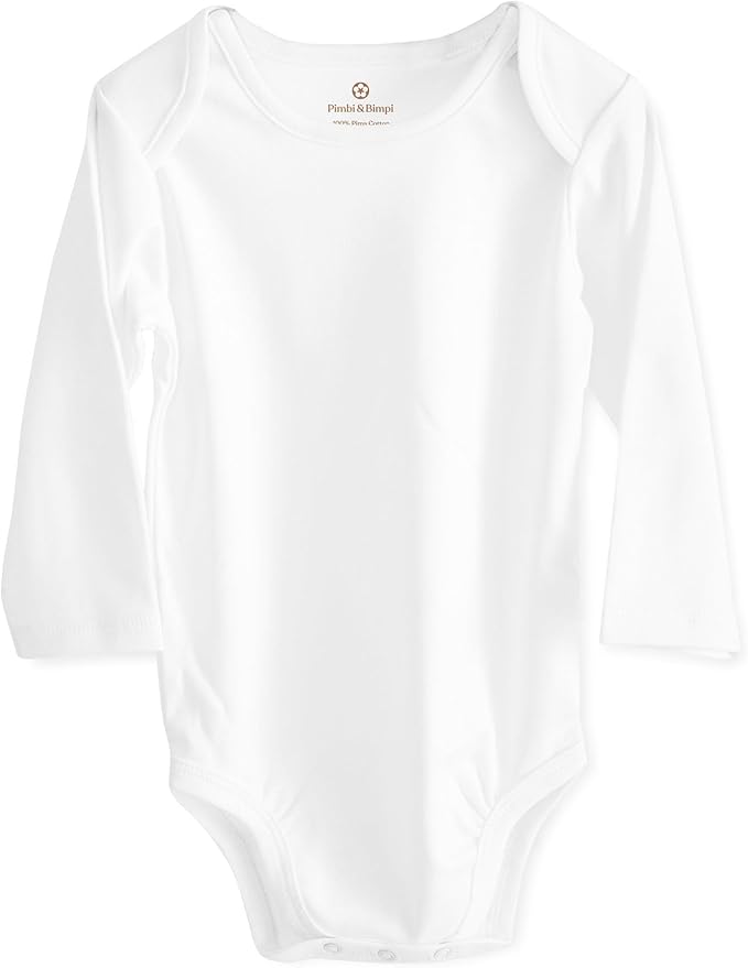 Pimbi&Bimpi Baby Bodysuit Long Sleeve | Baby Romper | Premium Peruvian Pima Cotton | Gender Neutral baby clothes: baby boy romper and baby girl romper (12-18 months)