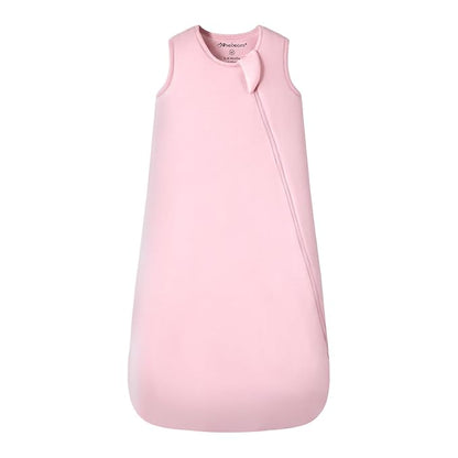 Mosebears Unisex Rayon Made from Bamboo Sleep Sack with 2-Way Zipper,2.5 Tog Baby Winter Sleep Sack (Blush,18-36 Months)