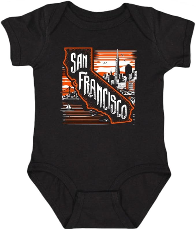 Xtreme Apparrel Hometown State Outline Kid's Bodysuit for Baseball Fans