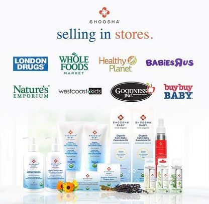 Shoosha Organic Calendula Oil French Lavender, for Babies, Real Calendula Oil, Calendula Massage Oil Moisturizer, Hypoallergenic, Gluten-Free, 100% Biodegradable