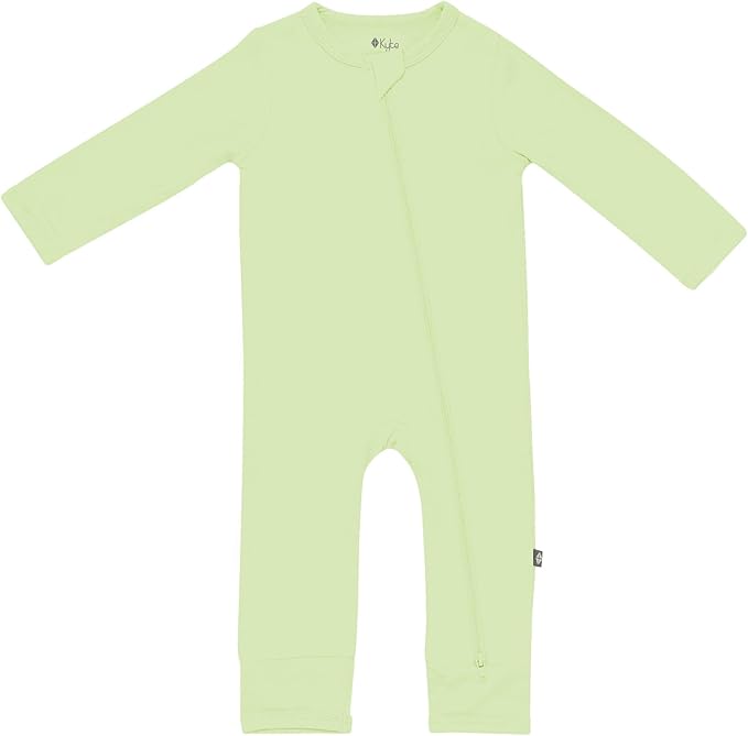 KYTE BABY Unisex Rayon Made From Bamboo Zippered Rompers 0-24 Months