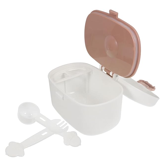 Portable Powder Dispenser Container for Travel Leak Formula Storage Holder with Fork Scoop for Food and Formula Organization The Go