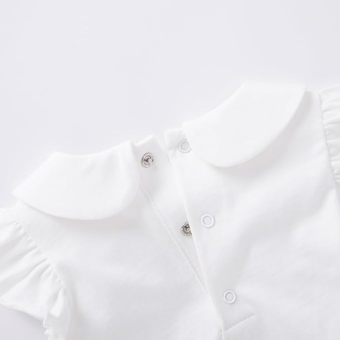 pureborn Baby Romper Bodysuits 2-Pack Unisex Soft Cotton One-Piece Outfit for Infant Boys Girls 0-24 Months