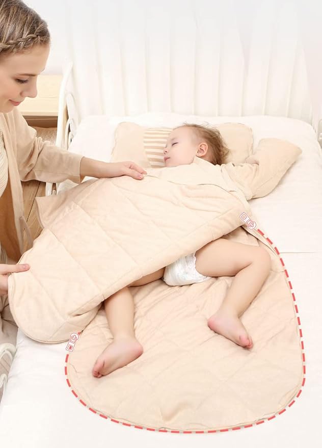 Baby Wearable Blanket Sleeping Bag Sack for Toddler Baby Girl Boy Unisex 3-Way Zipper Baby Sleep Sack, 100% Cotton TOG 3.5