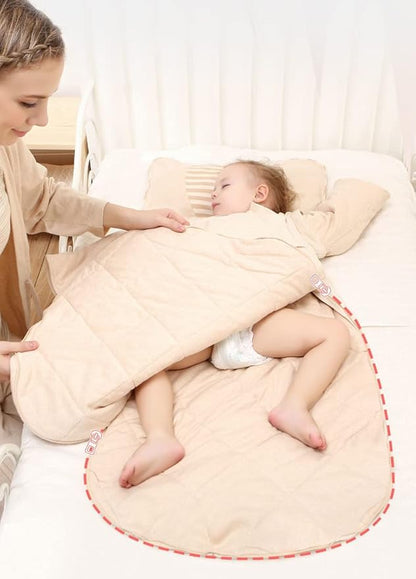 Baby Wearable Blanket Sleeping Bag Sack for Toddler Baby Girl Boy Unisex 3-Way Zipper Baby Sleep Sack, 100% Cotton TOG 2.5
