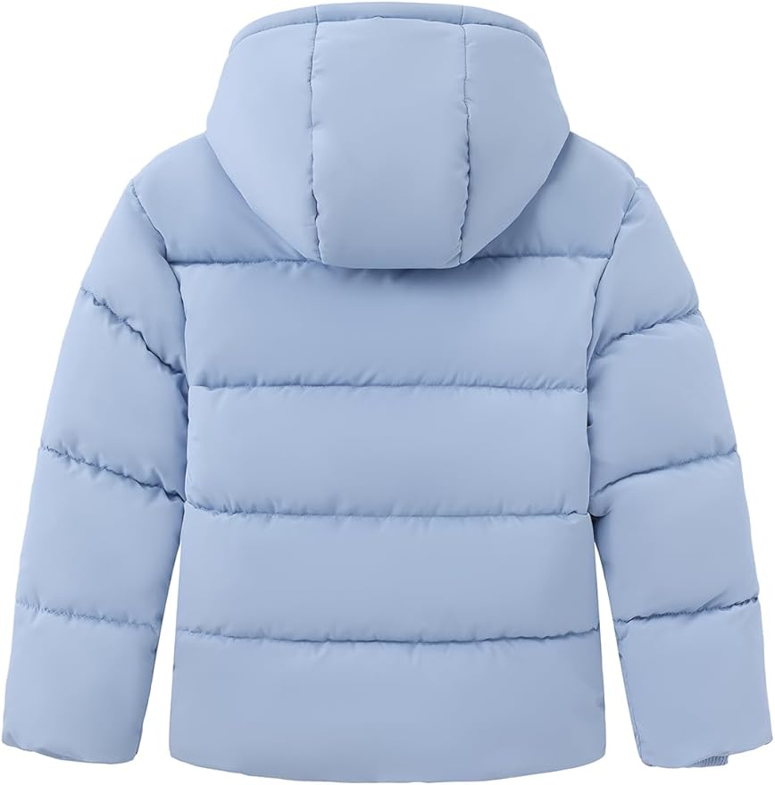 HOOD CREW Kids Boy’s Winter Coat Windproof Hooded Puffer Jackets Warm Outerwear Parka Padded Jacket