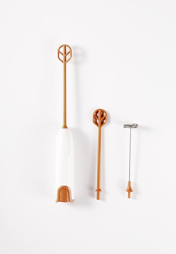 Handheld Electric Baby Formula Mixer,Handheld Drink Mixer (Off White)