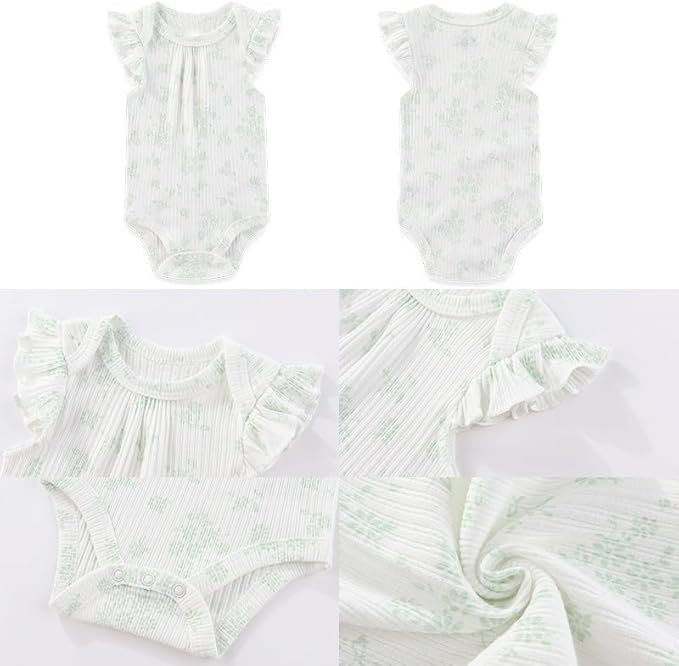 Baby Boy Girl Layette Set 18 Piece Infant Essentials Must Haves Clothes 0-9 Month Rompers+Bodysuits+Hats+Socks