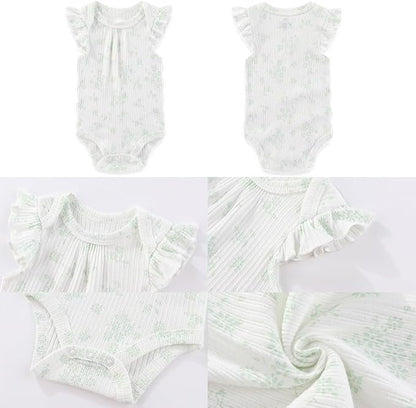 Baby Boy Girl Layette Set 18 Piece Infant Essentials Must Haves Clothes 0-9 Month Rompers+Bodysuits+Hats+Socks