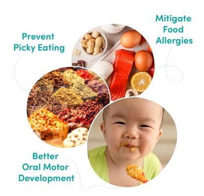 Globowl Stage 3 Baby Food & Toddler Meals, 6+ Months Early Allergen Introduction, Baby Led Weaning, International Whole Food Snacks for Toddlers, Babies, 4 oz Glass Jar, Variety 4-Pack