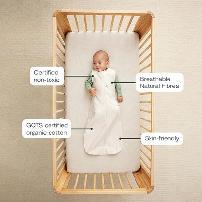 ergoPouch 1.0 Tog Jersey Sleeping Bag – Arms-Out Baby Sleep Sack, Ideal Transition from Swaddling, Slim Fit Keeps Baby Secure & Comfortable, Soft Breathable Fabric (3-12 Months, Sage)