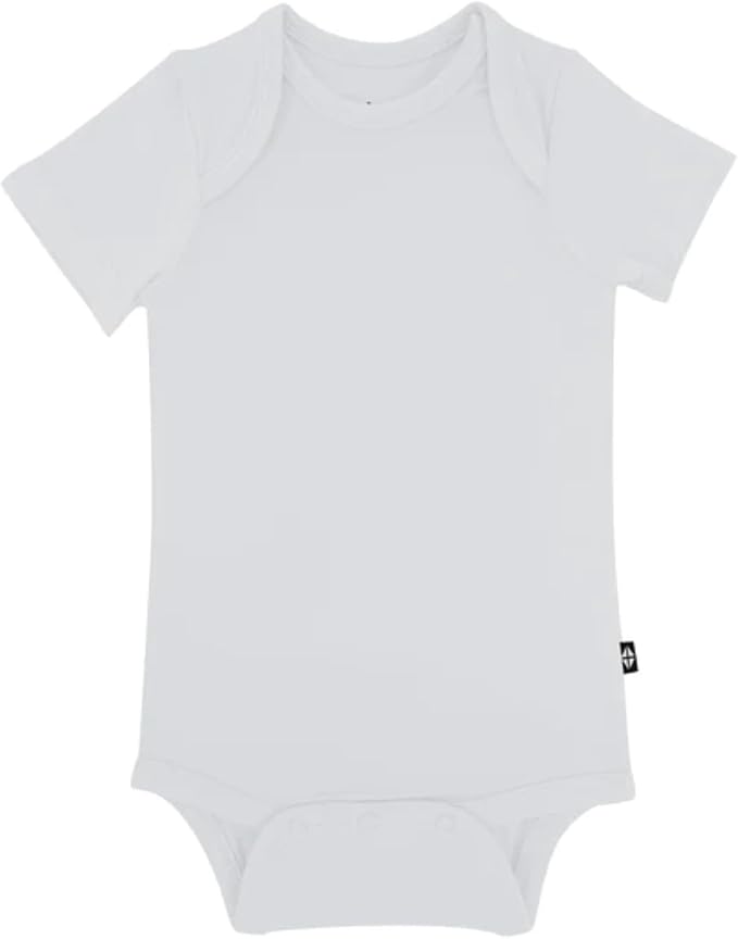 KYTE BABY Short Sleeve Unisex Baby Bodysuits, Rayon Made From Bamboo Material