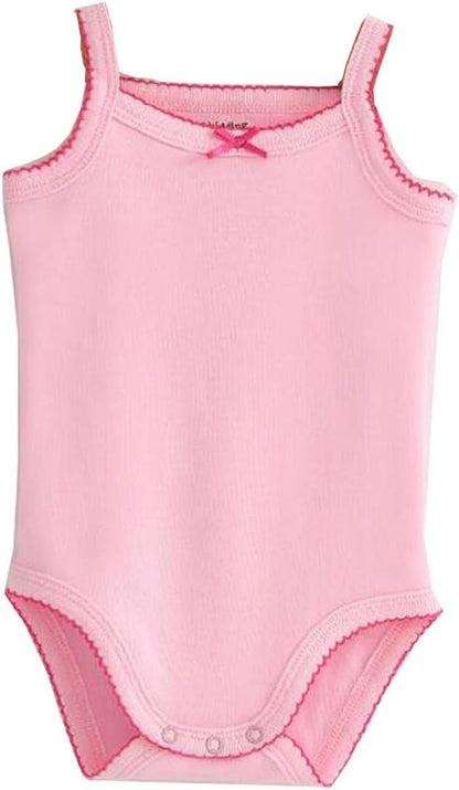Girls Spaghetti Strap Bodysuit Sleeveless Tank Top Cotton One-Pieces Pack of Summer Baby Clothes Outfit
