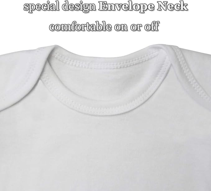 Baby Onsies 100% Cotton Short Sleeve Baby Bodysuits Solid Color Infant Bodysuits for Newborn Baby 3-Pack