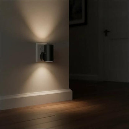 LED Night Light Plug into Wall, 0-300LM Adjustable Brightness,Light Sensor,Daylight 5000K,Dimmable Night Light for Hallway Bedroom Stairway, 4 Pack