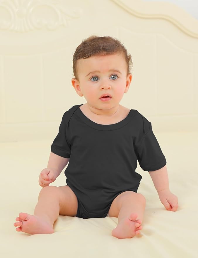 Jimonda Baby Bodysuits Rayon from Bamboo Short Sleeve Baby Boys Girls Rompers Soft Outfits Newborn Clothes
