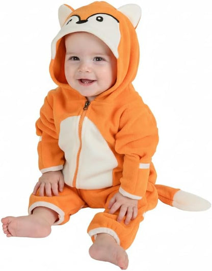 Cuddle Club Fleece Baby Bunting Bodysuit with Hood, Convertible Mittens & Booties, Car Seat Friendly, Soft & Warm, Easy Zip