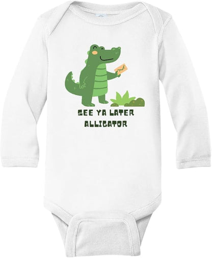 See Ya Later Alligator Baby Bodysuit, Newborn Outfit, Baby Clothes, Gift for Children
