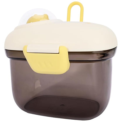 Bebamour Baby Formula Dispenser Container Portable Formula Dispenser Container with Scoop, Carry Handle and Date Maker for Travel Outdoor for Baby Infant,500ML (Coffee)