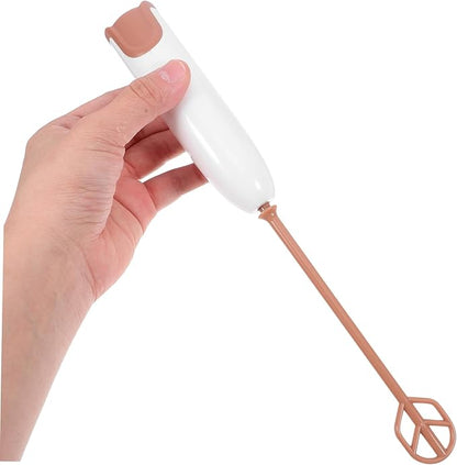Cabilock Electric Milk Powder Mixer with Extended Rod Handheld Detachable Milk Stirrer for Formula and Drinks Portable Mixer for Blended Ingredients at Home Travel Easy to Clean
