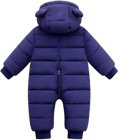Ohrwurm Baby Snowsuit Winter Coat Fleece Lining Warm Hoodie Romper Puffer Jacket