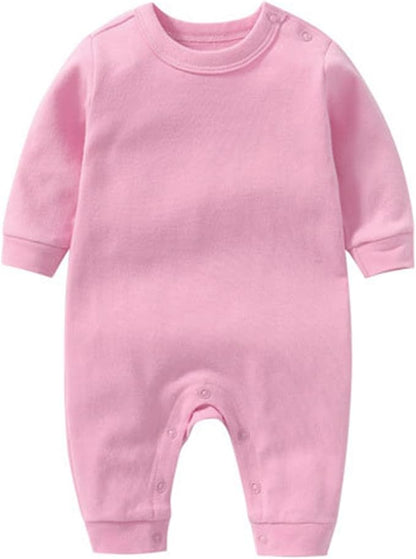 Unisex Baby Onesie, Long Sleeve 100% Cotton Baby Clothes, Baby Footless Jumpsuit