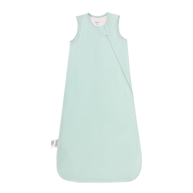 Supersoft Rayon Made from Bamboo Sleep Sack 6-12 Months 0.5 Tog Lightweight Toddler Sleep Sack Baby Wearable Blanket with 2-Way Zipper Summer Unisex Sleeping Bag for Babies - Green