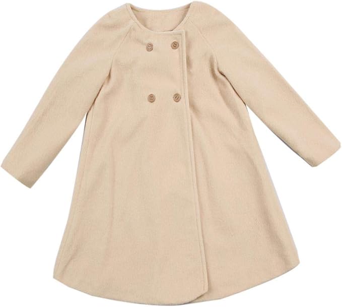 XFGLCK Toddler Baby Girls Coats Cloak Button Jacket Outerwear Fall Winter Clothes