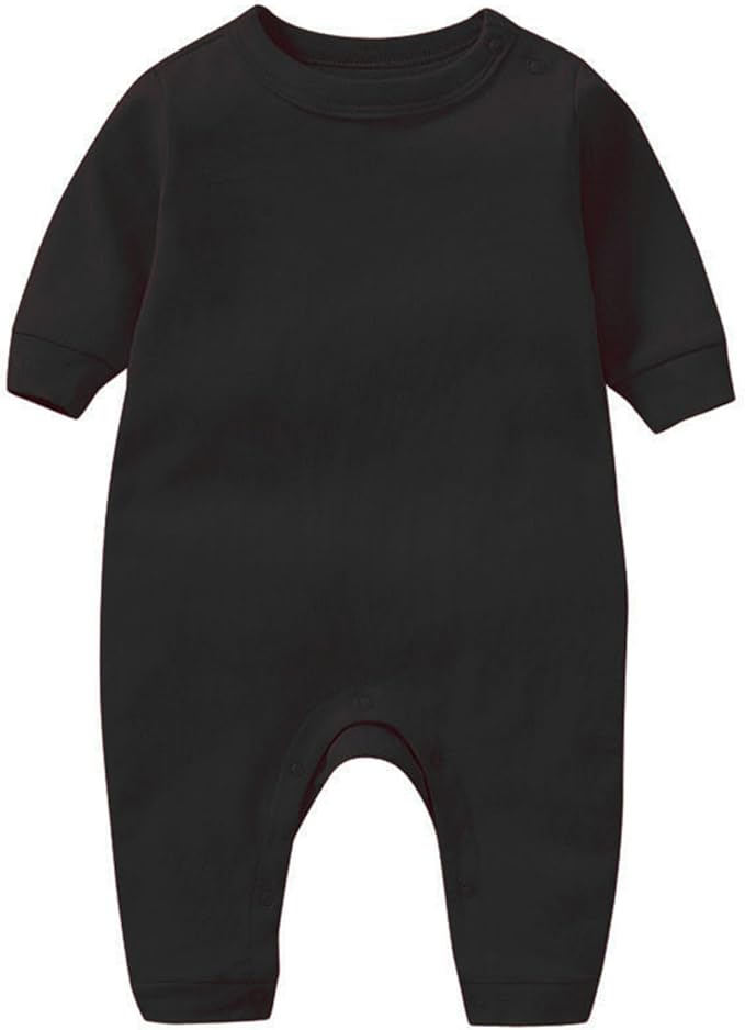 Unisex Baby Onesie, Long Sleeve 100% Cotton Baby Clothes, Baby Footless Jumpsuit