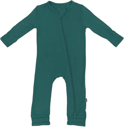 KYTE BABY Unisex Rayon Made From Bamboo Zippered Rompers 0-24 Months