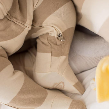 Burt's Bees Baby Boys Sleep and Play PJs, 100% Organic Cotton One-Piece Zip Front Romper Jumpsuit Pajamas