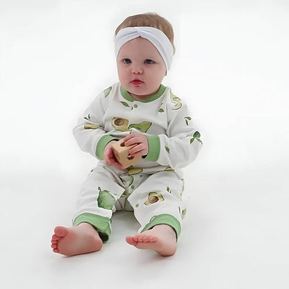 100% Organic Cotton Soft 3-24 Months 2-Piece Unisex Footless Newborn Baby Sleepers Pajamas Romper Boys Girls