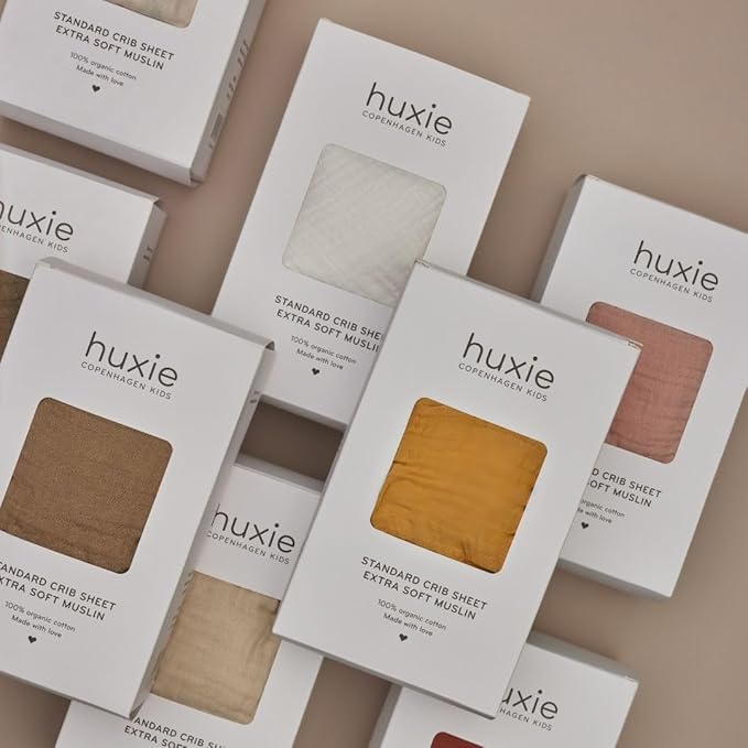 Crib Sheets – Organic Cotton Muslin Fitted Crib Sheet – Standard Size for Baby Boy and Baby Girl 28" x 52" Ultra-Soft and Breathable. 2-Pack (Fog/Roman Green)