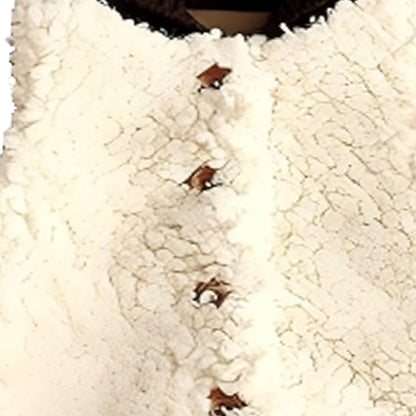 Newborn Baby Fleece Vest Girls Winter Thick Button Down Fuzzy Sleeveless Jacket Lightweight Soft Cotton Plush Outerwear