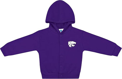 Creative Knitwear College Baby Snap Hooded Jacket - Team Logo, Multiple Colors, for Boys & Girls, (0-24 Months)